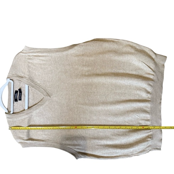 Ashworth Men's Beige V-Neck Golf Knit Sweater Vest Size L Mercerized Cotton - Picture 7 of 12